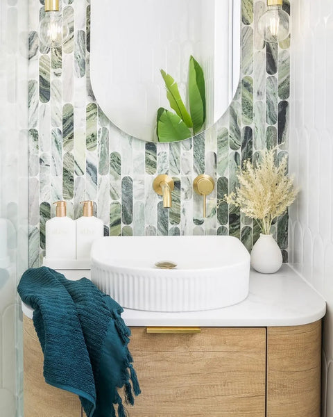 COOGEE Wall Hung Curve Vanity Natural Oak (All Sizes)