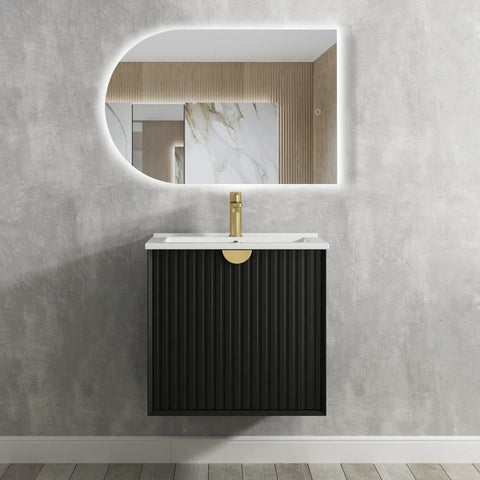 Vanity MARLO Wall Hung 600mm Matte Black