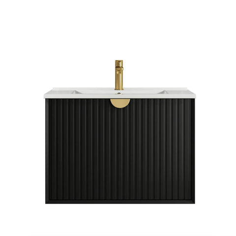 Vanity MARLO Wall Hung 750mm Matte Black