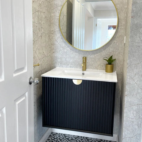 Vanity MARLO Wall Hung 750mm Matte Black