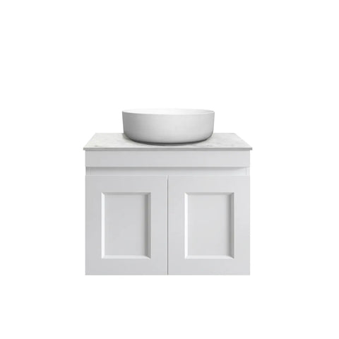 HAMPTON Mark II Wall Hung Vanity 600mm Satin White