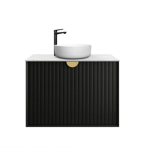 Vanity MARLO Wall Hung 750mm Matte Black