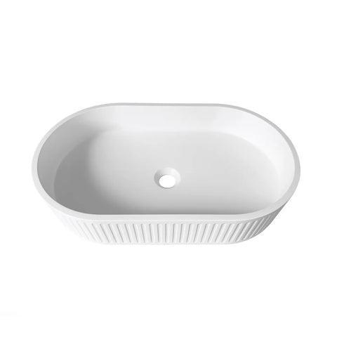 HUDSON Concrete White Basin (Oval:600x350x120)