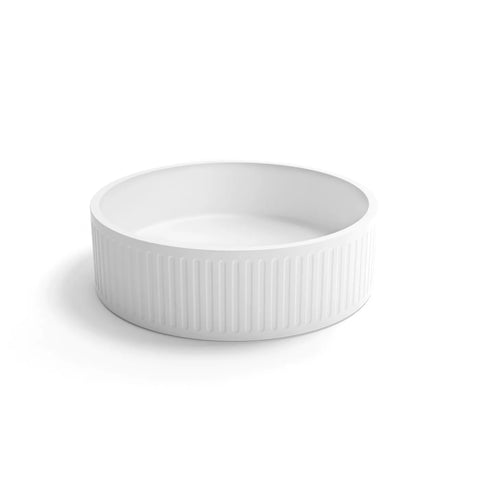 HUDSON Concrete White Basin (Round: 400x400x120)