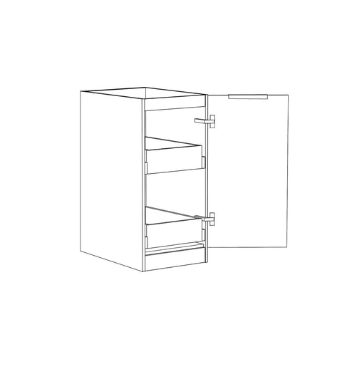 Byron Natural Oak Laundry Cabinet with Stone Top Set 1715x600x2100mm (Style B)