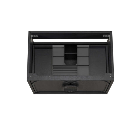 BALMORAL Mark II Wall Hung Vanity Black Oak (All Sizes)