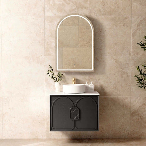 BALMORAL Mark II Wall Hung Vanity Black Oak (All Sizes)