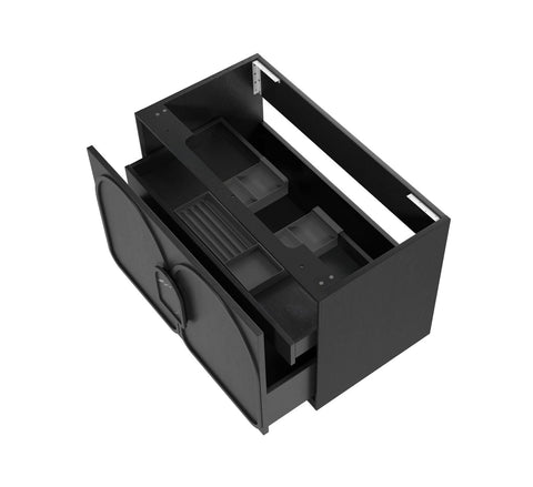 BALMORAL Mark II Wall Hung Vanity Black Oak (All Sizes)