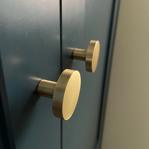 Nova Solid Brass Knob | Satin Brass