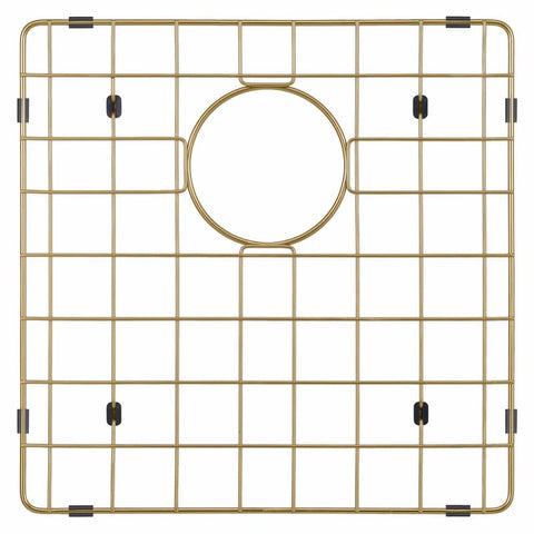 Single Sink Stainless Steel 550mm x 450mm x 230mm - Brushed Brass Gold