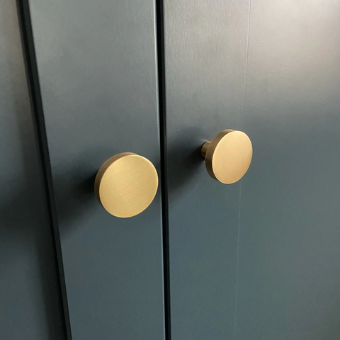 Nova Solid Brass Knob | Satin Brass