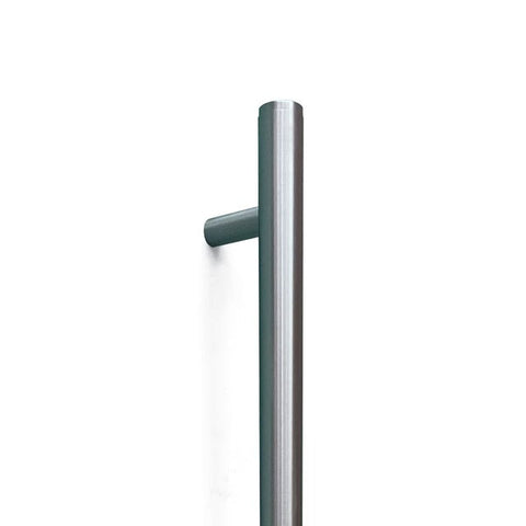 Momo Bellevue Plain Door Pull Handle 496mm Dull Brushed Nickel