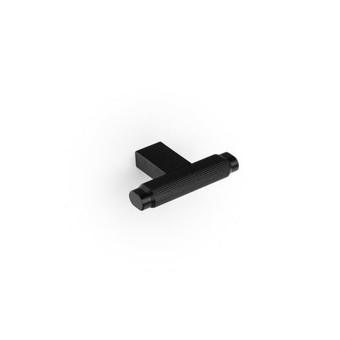 Momo Handles Brooklyn T Knob 55mm Brushed Black