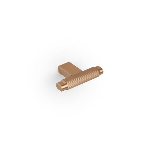 Momo Handles Brooklyn T Knob 55mm Brushed Dark Brass