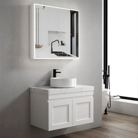LED MOONLIGHT Mirror Shaving Cabinet 750mm 2 Doors