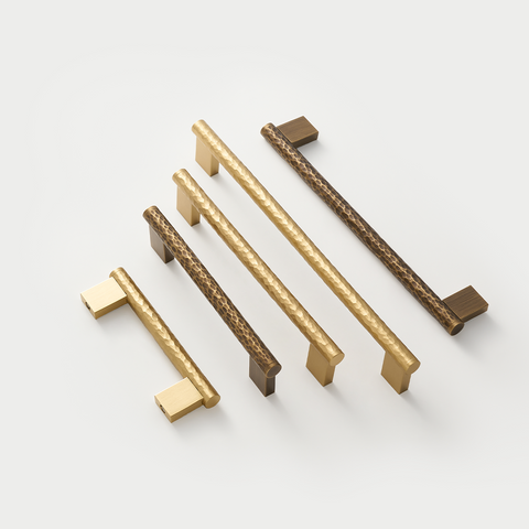 Otto Solid Brass Hammered Handle | Bronze