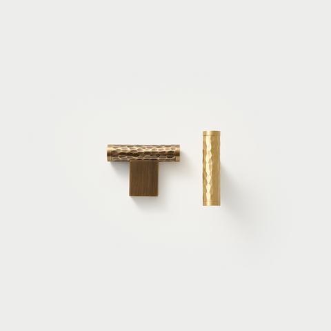 Otto Solid Brass Hammered Handle | Bronze