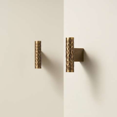 Otto Solid Brass Hammered Handle | Bronze