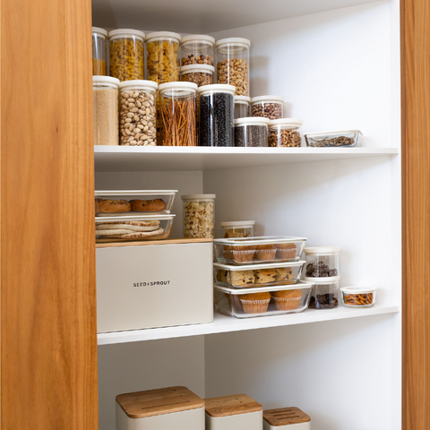 Wategos Round Glass Pantry Storage Container Set