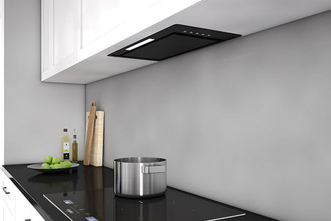 520mm Black Heated Glass Undermount