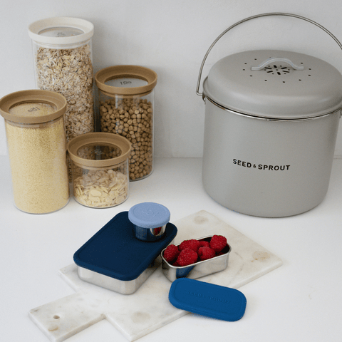 2 Pot Set - Stainless Steel Snack Containers