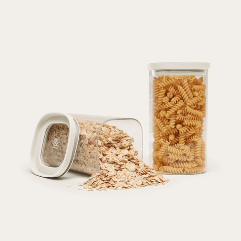 Newrybar Square Glass Pantry Jars | 2pk