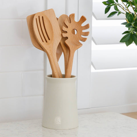 Beechwood Slotted Spoon