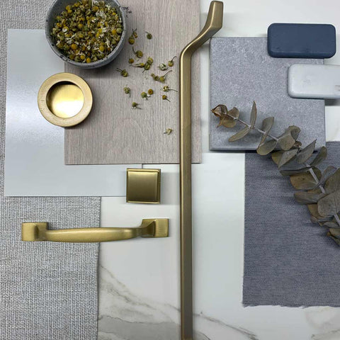 Urban Furniture Handle in Brass or Graphite Finish.