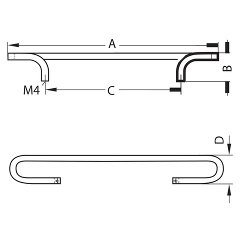 Aluminium Furniture Handle