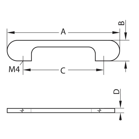 Aluminium Furniture Handle