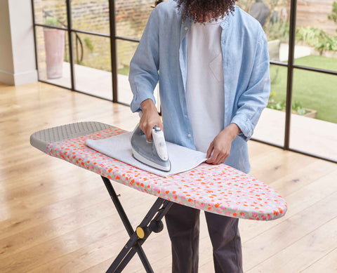 Glide 130cm Peach Easy-store Ironing Board