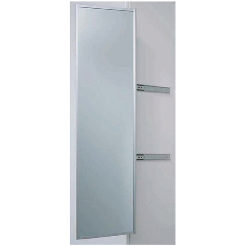 Extending Pivot Mirror - 500mm height Material: Aluminium Finish: Anthracite Dimension (HxWxD): 500 x 160 x38mm Extension length: 350mm Hafele