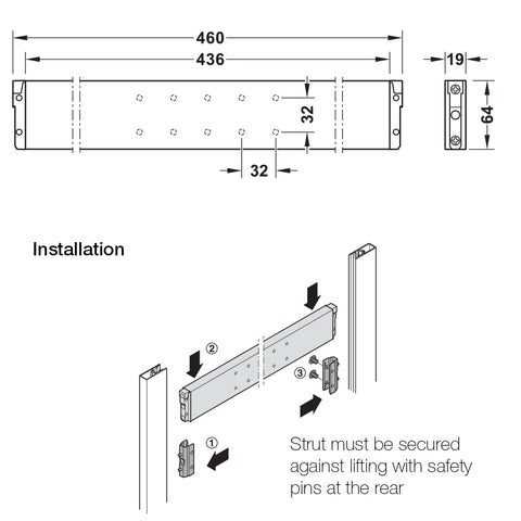 DressCode Strut for Aluminium Frame