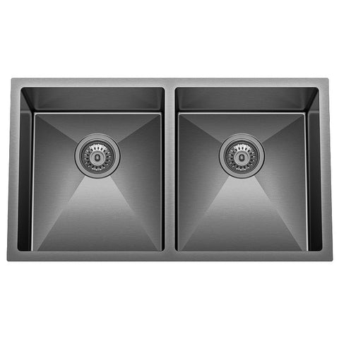 Sink Double Bowl Gun Metal 775mm