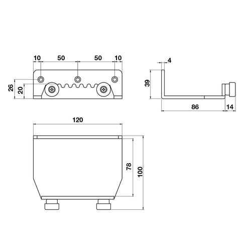 Stainless Steel Foot Plate - Handle-Free Door Opening