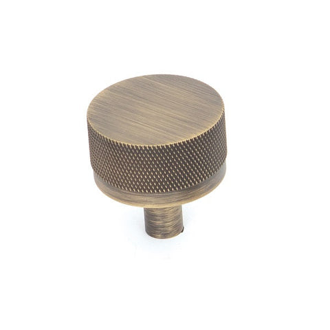 Bellevue Knob Knurled Dark Brushed Brass