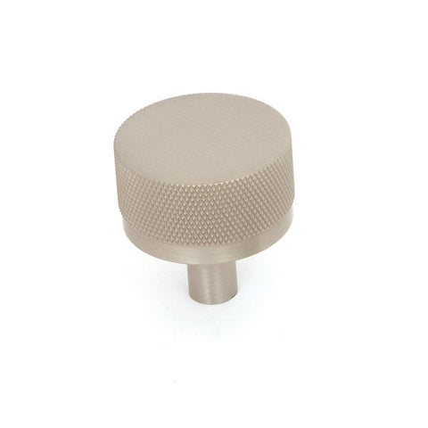Bellevue Knob Knurled Brushed Nickel