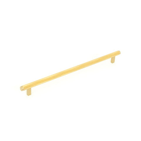 Bellevue Knurled Bar Pull Brushed Satin Brass