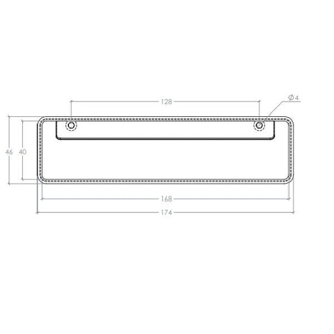 Fold Flush Pull Handle 128mm Brushed Nickel
