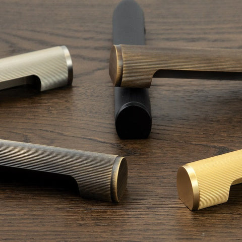Manhattan Pull Handle Dark Brushed Brass
