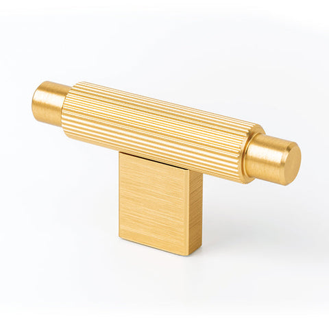 Arpa T Knob 70mm Brushed Dark Brass