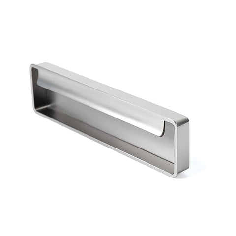 Fold Flush Pull Handle 128mm Brushed Nickel