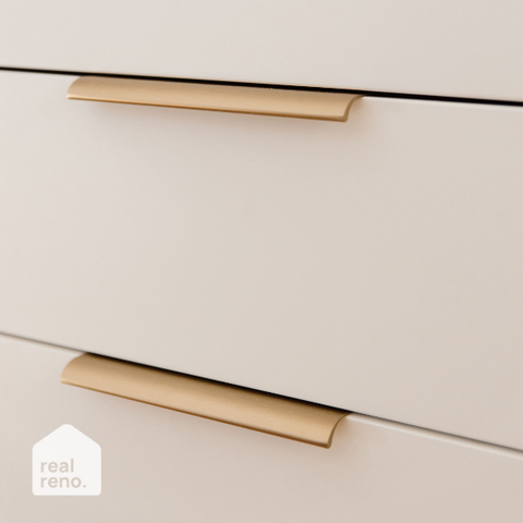 Ona Lip Pull Handle Dark Brushed Brass