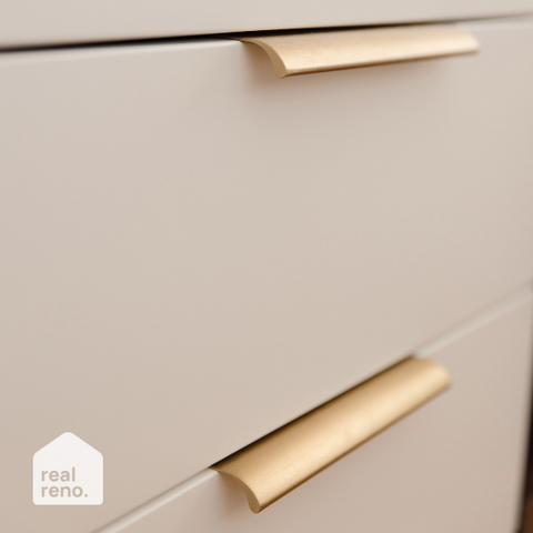 Ona Lip Pull Handle Dark Brushed Brass