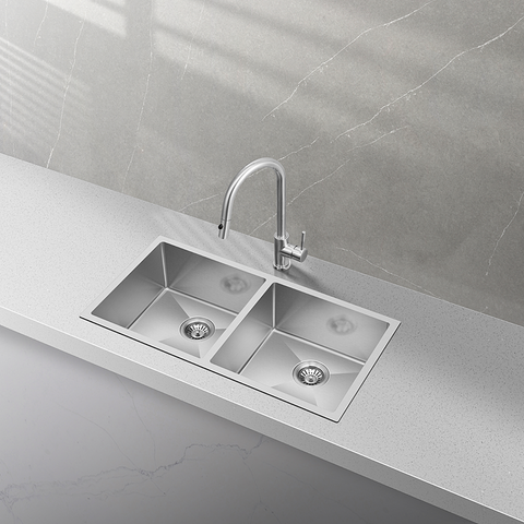 Sink Double Bowl Stainless Steel 775mm