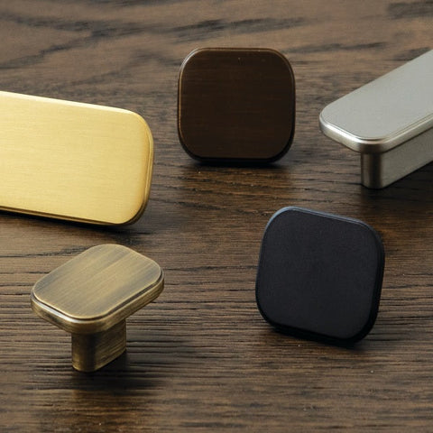 Aspen Knob Dark Brushed Brass