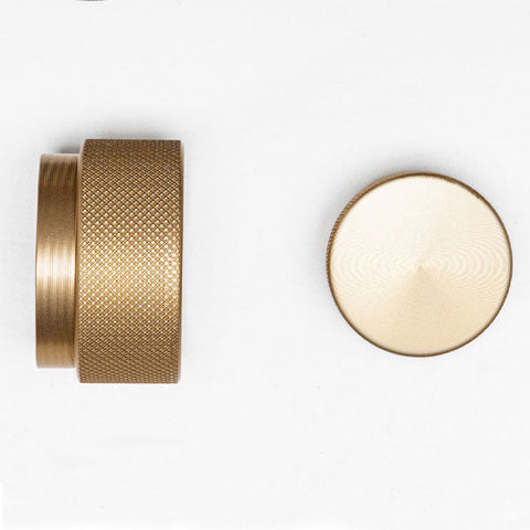 Graf Round Knob Brushed Dark Brass