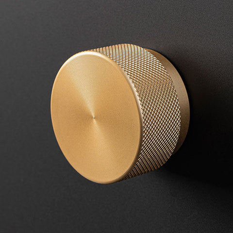 Graf Round Knob Brushed Dark Brass
