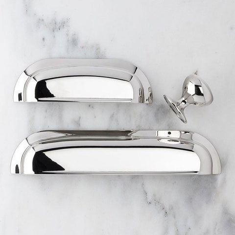 New Hampton Round Knob 32mm Polished Nickel