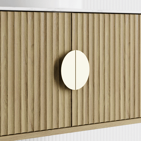 Sola Half Round Lip Pull Brushed Brass